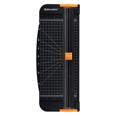 Резак роликовый BRAUBERG SUPER PLUS A4, 12 листов, длина реза 310 мм, линейка для реза, +3 лезвия В ПОДАРОК!, 533369 (арт. 533369)