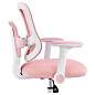 Кресло детское с подставкой для ног BRABIX KIDS "MG-215", сетка/ткань TW, розовое, 533311 (арт. 533311)