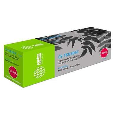 Тонер-картридж CACTUS (CS-TK8305C) для KYOCERA TASKalfa 3050/3051/3551, голубой, ресурс 15000 стр. (арт. 321049)