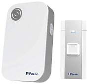 Feron E-372 звонок IP20 36 мелодий, 3*1,5V/ААА (база), белый, серый 23685 (арт. 646209)