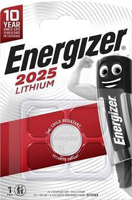 Элемент питания Energizer Lithium CR2025 BL1 (арт. 22965)