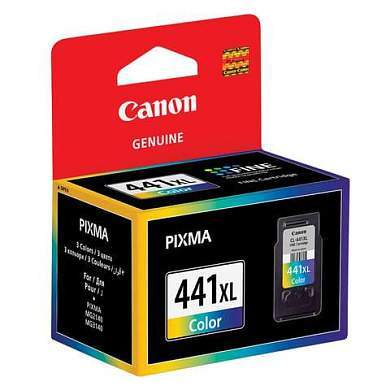 Картридж струйный CANON (CL-441XL) PIXMA MG2140/3140/3540/4240, цветной, оригинальный, ресурс 400 стр., увеличенная емкость, 5220B001 (арт. 361279)