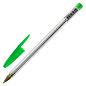 Ручка шариковая STAFF "Basic Budget BP-04", ЗЕЛЕНАЯ, линия письма 0,5 мм, с штрихкодом, 143871 (арт. 143871)