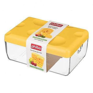 Контейнер для сыра (16*11*7см), желтый 431244706 Бытпласт Phibo (арт. 828749)