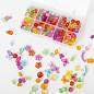Набор для создания бижутерии и украшений BEADS SET, 200 элементов, 10 видов, прозрачные, BRAUBERG KIDS, 664694 (арт. 664694)