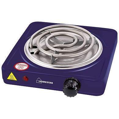 Электроплитка HomeStar HS-1103, 1000Вт, 1 конфорка, 140мм, ТЭН, чугун, серия сапфир 8750 (арт. 771191)