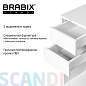 Стол письменный/компьютерный BRABIX "Scandi CD-017", 900х450х750 мм, 2 ящика, белый, 641894, ЦБ013706-1 (арт. 641894)