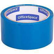 Клейкая лента упаковочная OfficeSpace, 48мм*40м, 45мкм, синяя, ШК (арт. 212007)