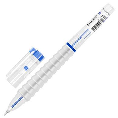Ручка шариковая С УДЛИНЕННЫМ ГРИПОМ BRAUBERG "MAXI LONG", СИНЯЯ, игольчатый узел 0,5 мм, линия письма 0,35 мм, 144456 (арт. 144456)