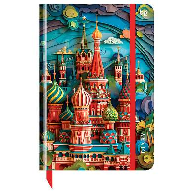 Ежедневник недатированный А5, 136л., 7БЦ BG "Paper Art. Moscow", матовая ламинация, выборочный лак (арт. 376405)