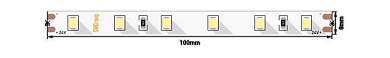 SWG Лента светодиодн. ПРО 2835 60LED/m 4,8W/m 24V 505Lm/m (5м, цена за 1м) 4000K-4500K 4K 7081 (арт. 712576)