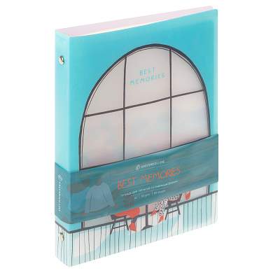 Тетрадь на кольцах А5, 80л., Greenwich Line "Best memories", пластиковая обложка, с разделителями (арт. 325268)