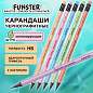 Набор карандашей чернографитных с мотивирующей надписью FUNSTER (ФАНСТЕР) FUNNY NOTES PSTL, 6 штук, HB, с ластиком, 182041 (арт. 182041)