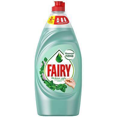 Средство для мытья посуды Fairy "Нежные руки. Чайное дерево и мята", 900мл (арт. 240410)