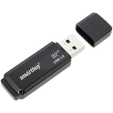 Память Smart Buy "Dock" 32GB, USB 3.0 Flash Drive, черный (арт. 248796)