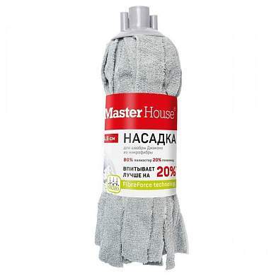 Насадка для швабры МОП юбка ЛЕНТОЧНАЯ, микрофибра, 26,5см, 130гр, Джакомо/75528 Master House (арт. 838651)