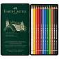 Карандаши цветные художественные Faber-Castell "Polychromos", 12цв., заточен., метал. коробка (арт. 285919)