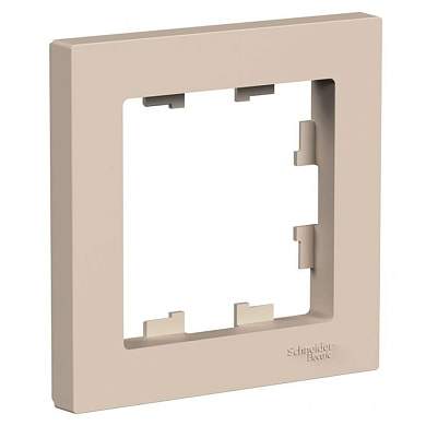 Schneider AtlasDesign рамка СУ 1 мест. песочный ATN001201 (10!) (арт. 852273)
