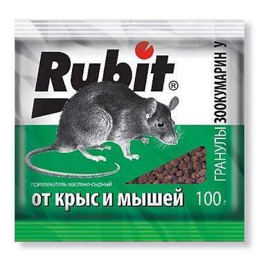 От грызунов приманка гранулы 100гр. (аромат сыра) Зоокумарин+, пакет Rubit А-5030 (арт. 652991)