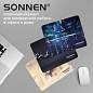 Коврик для мыши SONNEN "DROPS", резина + ткань, 220х180х3 мм, 513290 (арт. 513290)