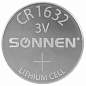 Батарейка литиевая SONNEN Lithium CR1632, "таблетка, дисковая, кнопочная", 1 шт., блистер, 457138 (арт. 457138)