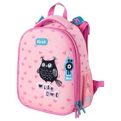 Ранец Först F-Top "Black owl" 36*28*15см, 2 отделения, 2 кармана, анатомическая спинка (арт. 349555)