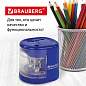 Точилка электрическая BRAUBERG "STANDARD", 2 отверстия для карандашей (включая утолщенные), питание от 4 батареек АА, 228423 (арт. 228423)