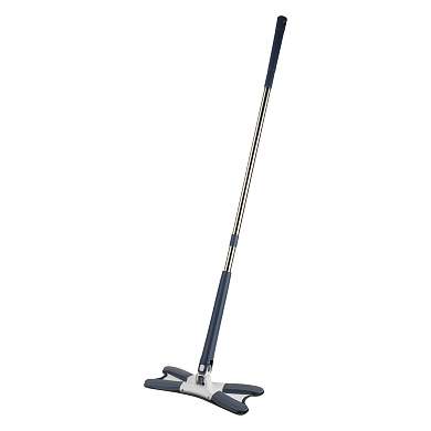 Швабра c отжимом x-type, плоская, OfficeClean Professional, мет. ручка 120 см., две насадки из микрофибры (арт. 374085)