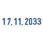 Датер-мини месяц цифрами, для банка, оттиск 20х3,8 мм, синий, TRODAT 4810 BANK, корпус черный (арт. 230717)