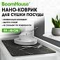 Коврик для сушки посуды NANO 30х40 см, МРАМОР ЧЕРНЫЙ влаговпитывающий, нескользящий, BOOMHOUSE (БумХаус), 701160 (арт. 701160)