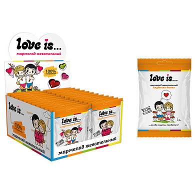 Мармелад жевательный LOVE IS "ЖуйМиксик" со вкусом клубника-банан, 20 г (арт. 624838)