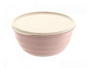Миска (салатник) с крышкой Latina 1,1л бежевый 222136527/06 Homver (арт. 903713)