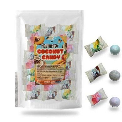 Конфеты FLAVIMENTO "Coconut Candy" ассорти (кокос, белый персик, дыня канталупа) 500 г, УТ-00002778 (арт. 624770)