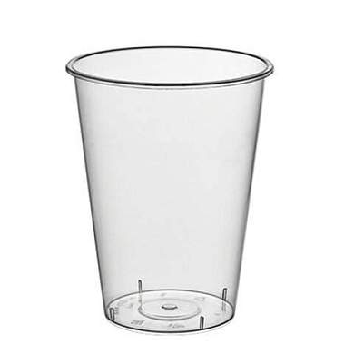 Стакан одноразовый пластиковый, прозрачный, сверхплотный, 375 мл, "Bubble Cup", ВЗЛП, 1020ГП (арт. 609243)