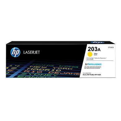 Картридж лазерный HP (CF542A) LaserJet Pro M254/M280/M281, №203A, желтый, оригинальный, ресурс 1300 страниц (арт. 362932)