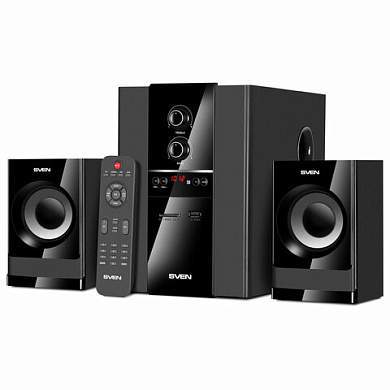 Колонки компьютерные SVEN MS-1821, 2.1, 44 Вт, Bluetooth, FM, USB, SD, черные, SV-020, SV-020774 (арт. 263172)