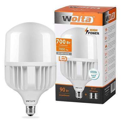 Wolta лампа светодиодн. высокомощн. HP E27/E40 90W(7000Lm) 6500K 6K 244x138 25WHP90E27/40 (арт. 686700)