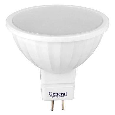 General MR16 GU5.3 10W 3000K 3K, 12V пластик/алюм GLDEN-MR16-10-GU5.3-12-3000 661021 (арт. 778714)