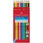 Карандаши цветные Faber-Castell "Grip", 12цв., трехгран., заточен., картон, европодвес (арт. 286229)