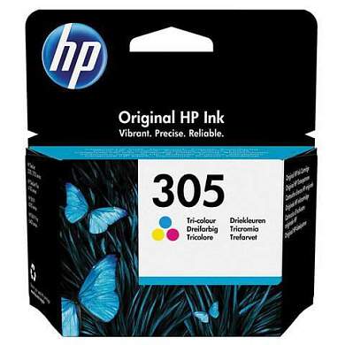 Картридж струйный HP (3YM60AE) DJ 2320/2720/4120, №305, трехцветный, оригинальный, ресурс 100 страниц (арт. 363780)