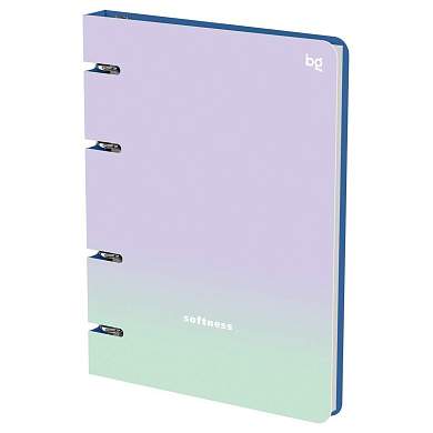 Тетрадь на кольцах А5, 120л., BG "Softness", картон, soft-touch ламинация (арт. 382718)