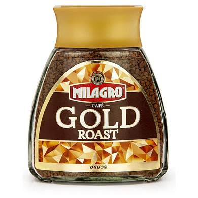 Кофе растворимый MILAGRO "Gold Roast" 190 г, стеклянная банка, сублимированный, 15003 (арт. 625018)