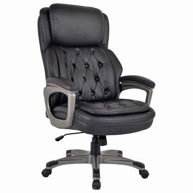 Кресло BRABIX PREMIUM "Regal EX-557", НАГРУЗКА до 150 кг, пружинный блок, экокожа, черный, 532945 (арт. 532945)