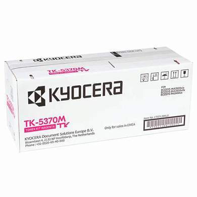 Тонер-картридж KYOCERA (TK-5370M) ECOSYS PA3500cx/MA3500cix/MA3500cifx, пурпурный, оригинальный, ресурс 5000 страниц, 1T02YJBNL0 (арт. 364458)