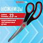 Ножницы 230 мм, бюджет, резиновые вставки, черно-красные, STAFF ECO, 238946 (арт. 238946)