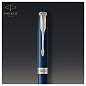 Ручка шариковая Parker "Sonnet Subtle Blue CT" черная, 1,0мм, поворот., подарочная упаковка (арт. 240075)