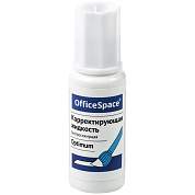 Корректирующая жидкость OfficeSpace "Optimum", 15мл, на химической основе, с кистью (арт. 277059)