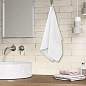 Салфетка из МИКРОФИБРЫ 40х80 см, WHITE ULTRA DENSE OVERLOCK, белая, 280 г/м2, LAIMA HOME, 608227 (арт. 608227)