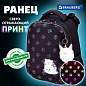 Ранец BRAUBERG LUMINOUS, 2 отделения, с брелоком, "Paws", СВЕТЯЩИЙСЯ РИСУНОК, 38х29х16 см, 271366 (арт. 271366)