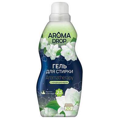 Гель для стирки 2 в 1, 1000 г, AROMA DROP "Жасмин и ветивер", 25291 (арт. 701231)